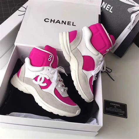 chanel high cut sneakers|Chanel high top sneakers 2021.